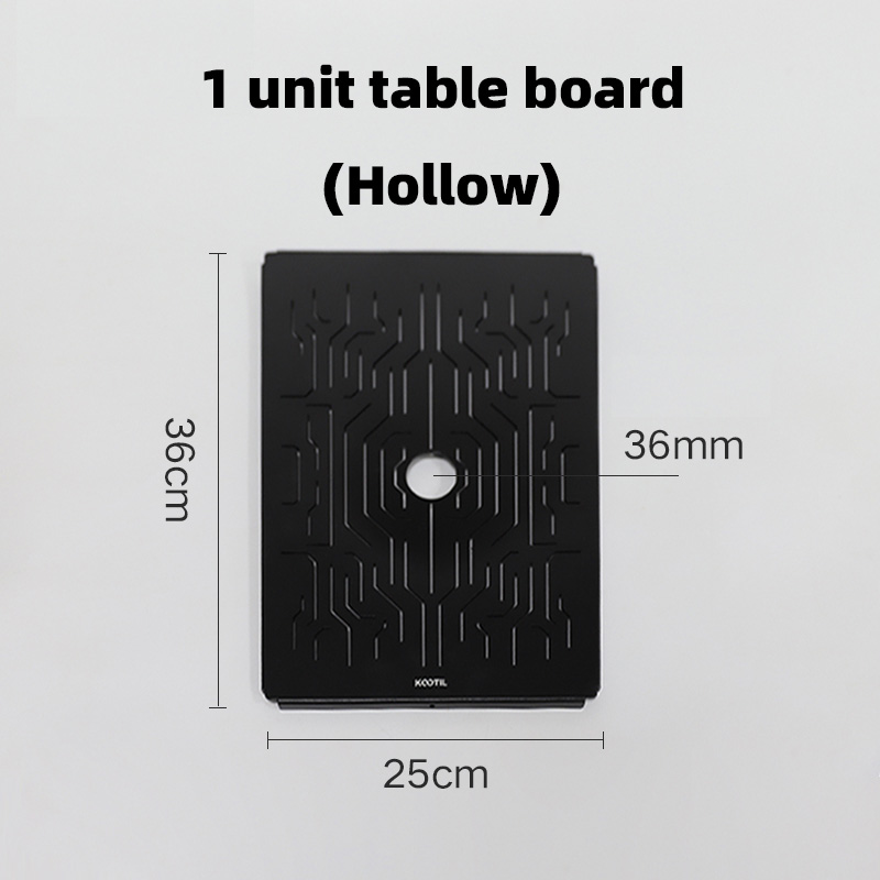 1 panneau de table d'unité (creux)
