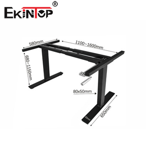 Ekintop-Mesa de ordenador de altura ajustable, mesa de elevación eléctrica inteligente con marco de pie - Product Image 3