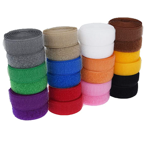 Baiho Custom Sew on <strong>Hook</strong> and <strong>Loop</strong> <strong>Strap</strong> 3/4 Inch Non-Adhesive Back Nylon Strips 25 Meters <strong>Fastener</strong> Tape - Product Image 1