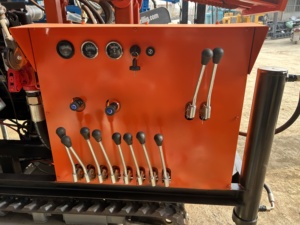 Hongrun 200 mét 325m đường kính theo dõi gắn động cơ diesel DTH nước giếng khoan quay giàn khoan với máy bơm - Product Image 3