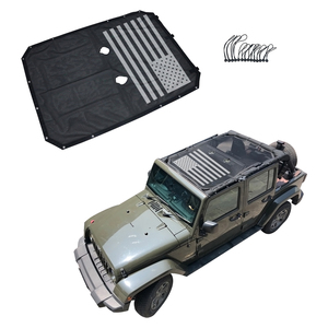 SXMA Shade Net Top parasole protezione dello schermo parasole copertura del tetto maglia nera durevole Oxford per Jeep W rangler JK 07-17 4 porte - Product Image 1
