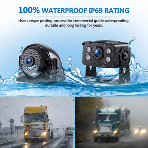 10.36 Inch 4 Channels Split Screen Car MP4 DVR Recorder <strong>Monitor</strong> <strong>With</strong> AHD Front Rear <strong>Backup</strong> Camera for Truck/Bus/Trailer/RVs - Product Image 5