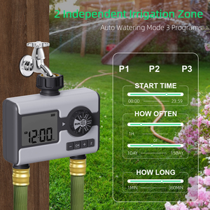 Timer automatico digitale per acqua con Display LCD in plastica per irrigazione da giardino Controller per sistema di irrigazione automatica estiva - Product Image 6