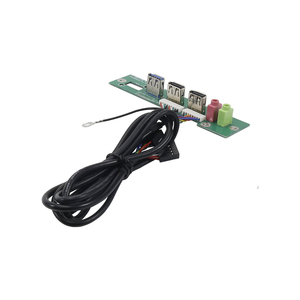 コンピュータ3 * USB2.0フロントパネル延長ケーブルPCBプリント回路基板オーディオ入出力エクステンダーワイヤー - Product Image 5