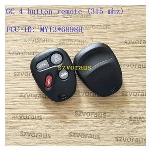 Hohe Qualität für GC 4-Tasten-Fernbedienung (315 MHz) Smart Remote Autos chl üssel Smart Key Fob - Product Image 2