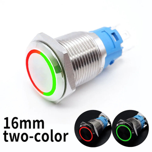 16mm Metal <strong>Push</strong> <strong>Button</strong> <strong>Switch</strong> 5 Pin 6 Pin Momentary / Latching <strong>Push</strong> <strong>Button</strong> on Off <strong>Led</strong> <strong>Switch</strong> <strong>With</strong> <strong>Led</strong> Light - Product Image 4