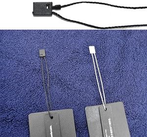 Hang Tag String Black 7 "1000 piezas Nylon Snap Lock Pin Loop Fastener Hook Ties Fácil y rápido de colocar - Product Image 3