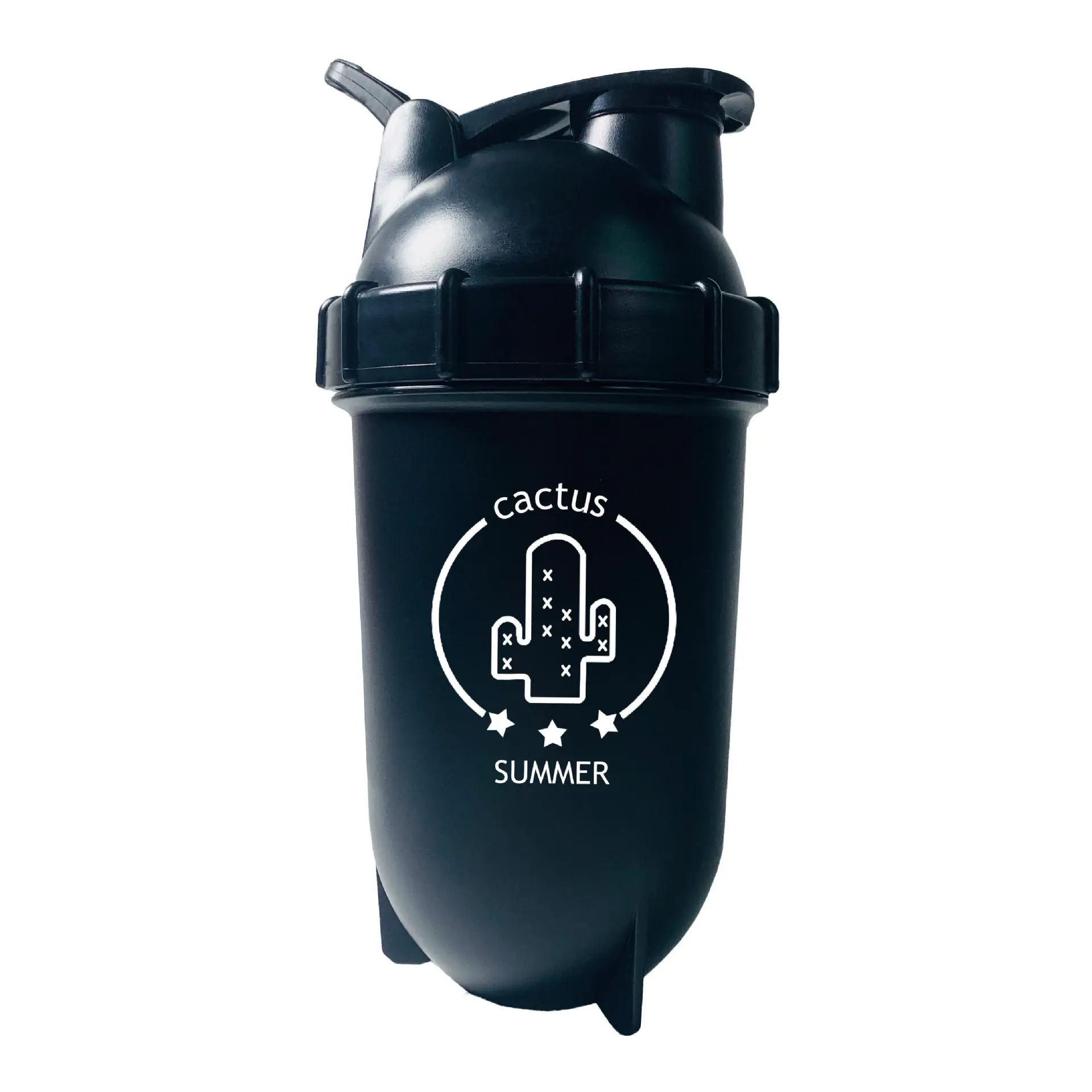 Neues Design Kugelförmige Kunststoff Protein Shaker Wasser flaschen Großhandel GYM Protein Shaker Flasche Fitness Shaker Cup 500ml