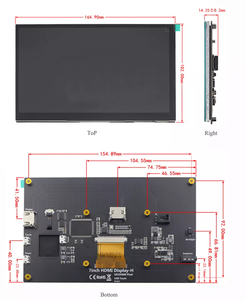Raspberry Pi 3B/4B用ホルダー付き外部オーディオ出力インターフェース付き7インチ1024X600IPSフルアングル容量性タッチスクリーン - Product Image 5