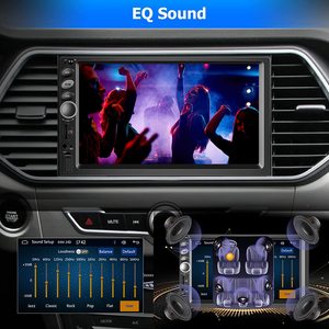 Podofo Double Din Car Stereo With Carplay &amp; <strong>Android</strong> Auto 7'' Touchscreen Car Radio Autoradio BT FM Receiver SWC <strong>USB</strong>/TF/AUX <strong>Input</strong> - Product Image 5