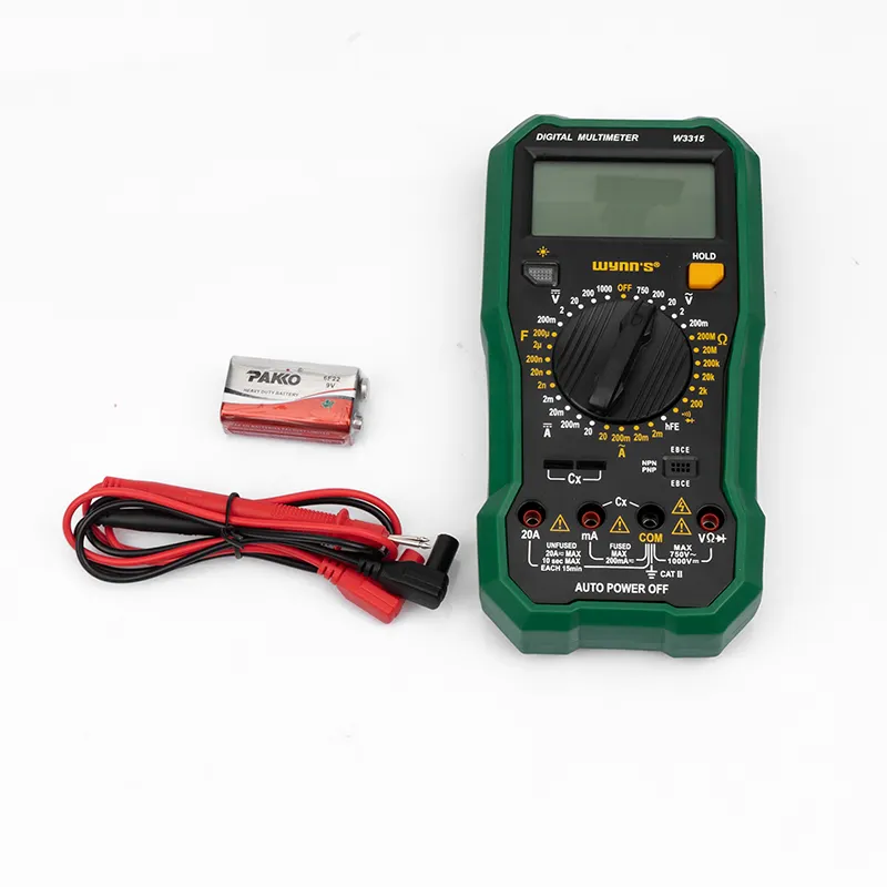 Voltímetro Digital, amperímetro, resistencia de voltaje CA y CC, multímetro automático