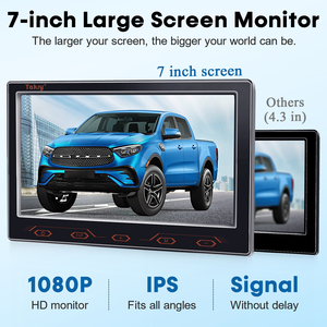 7&quot; 1080P Backup <strong>Camera</strong>: Touch, Waterproof, Real-Time View, Easy Setup - Product Image 2