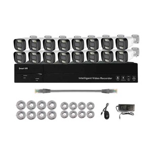 Juego de cámaras IP 4/8/16 canales 8MP 4K cámara de vigilancia de red bala impermeable CCTV AI POE NVR Kit Sistema de monitor de seguridad - Product Image 1