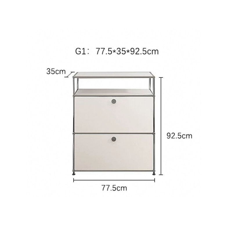 Armoire de groupe unique blanche g1