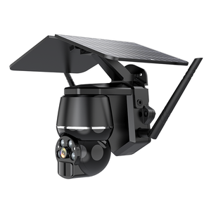 Solar Security Camera Outdoor WiFi Camera Solar Powered or USB Cable Power 2.4G WiFi 360 View Pan Tilt Strobe Light/ Spotlight - Product Image 6