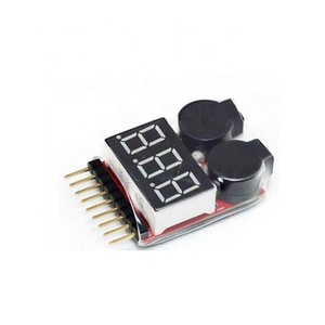 1-8S Li-ion Fe akü voltajı 2IN1 gösterge test cihazı düşük voltaj Buzzer Alarm RC araba için LED 3.7-30V çift hoparlör - Product Image 2