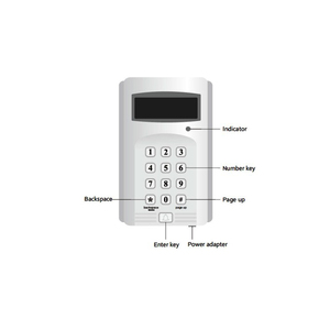 Kuyruk kablosuz çağrı sistemi büyük sayı ekran alıcısı ev sahibi + 999 tuş arayan restoran menü şarj istasyonu çağrı hizmeti için - Product Image 2