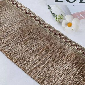 Custom 12cm Red Polyester Long <strong>Chainette</strong> Fringe Trims for Sewing Dresses Lamp Shapes Curtain - Product Image 2