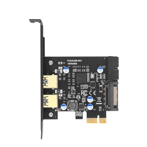TISHRIC USB 3.2 Gen1 19Pin <strong>PCI</strong> Express Multiplier <strong>PCI</strong>-E <strong>PCI</strong> E USB 3 Adapter Card Riser USB3.2 PCIE <strong>Controller</strong> 5Gbps Card - Product Image 1