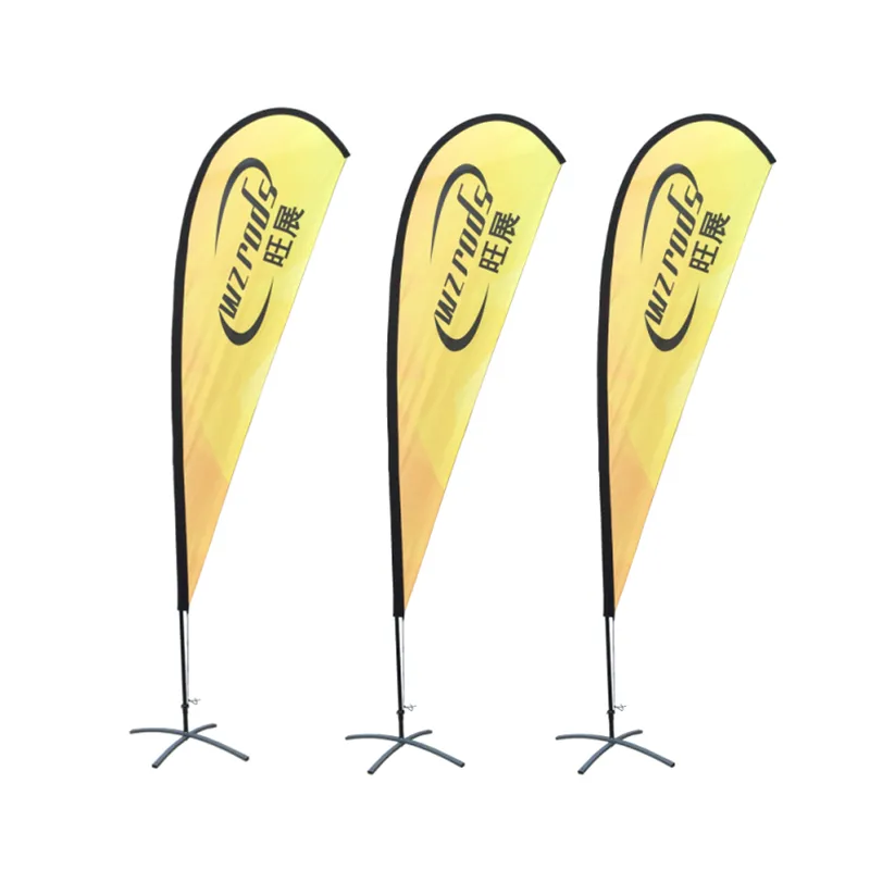 Weihai Wisezone super robuste Carbon Composite 3,5 m fliegende Teardrop Flagge Banner Mast 12 Fuß Feder Drop Fahnenmast 3 Jahre Garantie