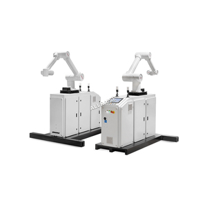 Caja de maquinaria de brazo de Robot CNC inteligente, apiladores de caja de carga de brazo de Robot de cartón, máquina apiladora y paletizadora