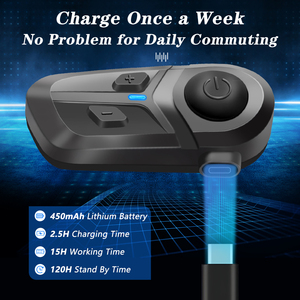 <strong>For</strong> Bluetooth <strong>Intercom</strong> Motorcycle Helmet <strong>Headset</strong> Waterproof Communication <strong>System</strong> <strong>for</strong> Motorcycles Accessories - Product Image 6