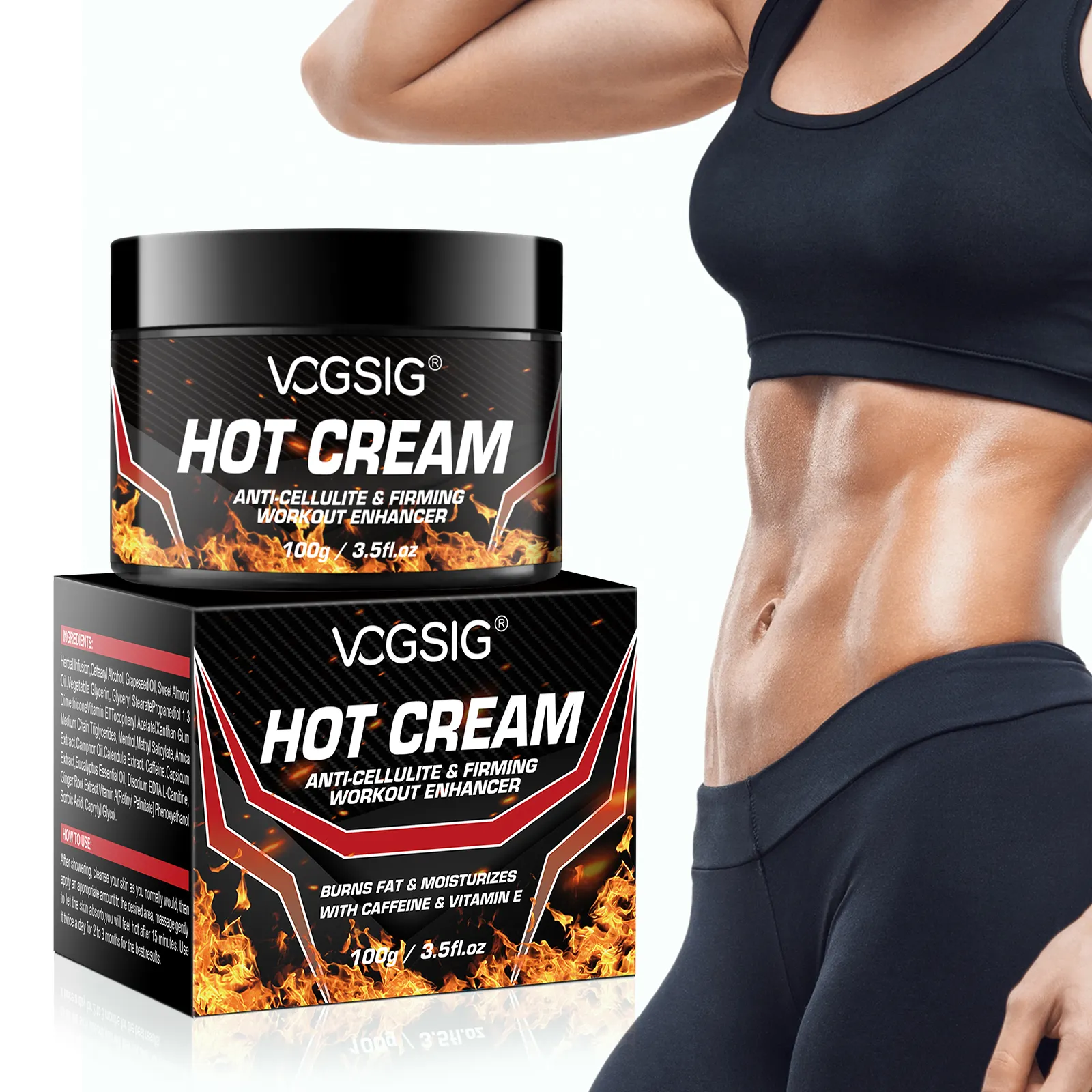 Tiktok Best Body Anti Celulitis Masaje Crema caliente a base de hierbas Pérdida de peso Eliminación de celulitis Abnormal ABS Crema adelgazante para hombres