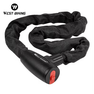 WEST BIKINGバイク自転車キーセキュリティパスワードスチールロックサイクリングチェーンコード化盗難防止ロックサイクルバイク安全チェーンロック用 - Product Image 1