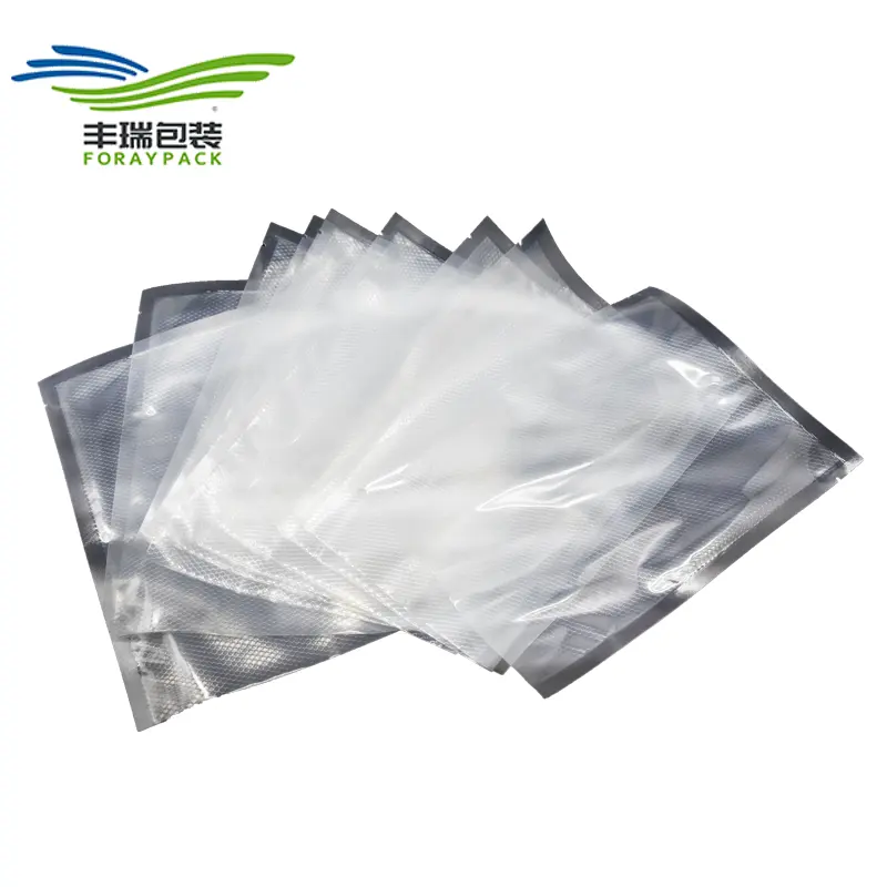 Armazenamento A Vácuo De Alimentos Sacos De Vácuo Embalagem De Alimentos Embalagem Da Caixa Sanduíche Saco Heat Seal Transparente Frango Congelado Em Relevo Plástico