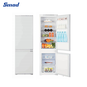 240 için Smad DDB-312WHE litre don ücretsiz kombi buzdolabı yerleşik buzdolabı