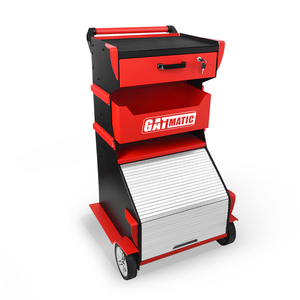 GATmatic重型钢铁车库工具组滚动拉杆箱带抽屉盒储物柜定制OEM支持 - Product Image 4