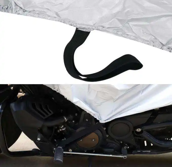 כיסוי חצאי אופנוע לחצי אופנוע כבד HOTO עם תיק אחסון הגנה חיצונית מתקפלת נגד UV כיסוי הגנה מפני גשם לאופנוע