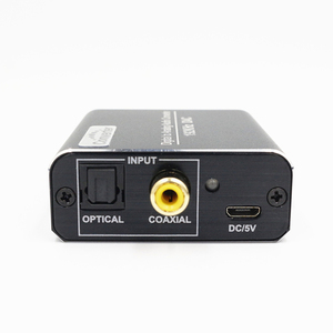 Convertidor de Audio Digital Coaxial óptico a analógico, 192 khz, DAC, Digital SPDIF Toslink A Adaptador de Audio estéreo analógico L/R