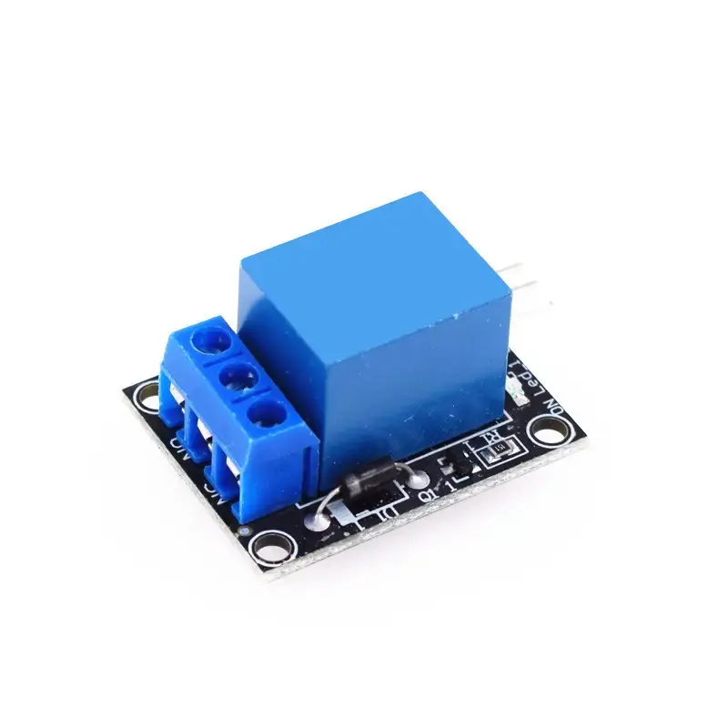 Módulo de relé de 1 canal KY-019, protector para PIC AVR DSP ARM 5V-12V TTL, señal de Control MCU, módulo de placa de desarrollo azul