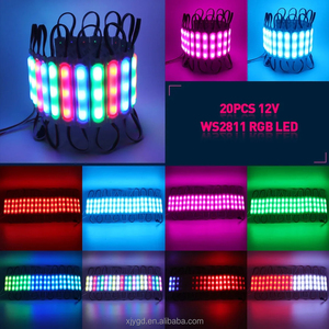 WS2811 5050 RGB LED striscia 20 pz 3led modulo DC12V IP65 impermeabile per la splendida decorazione di colore dei sogni e illuminazione pubblicitaria - Product Image 4