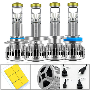 Y9 Pro LED 220W H11 9005 9006 H4ไฟหน้าเลนส์ H7สำหรับรถยนต์ BMW ไฟหน้า E39เลนส์สูงลูเมนเล็กเลนส์สปอตไลท์ - Product Image 5