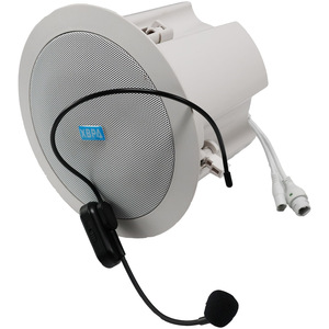 Speaker with Wireless Microphone/IP <strong>Network</strong> Ceiling Speaker with 2.4G Wireless Microphone for Guide Meeting Room Teacher Use - Product Image 1