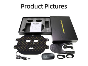 Flexible Silicone LED Facial Masks Rechargeable 850nm Near Infrared Light for Acne Treatment <strong>PDT</strong> <strong>Bio</strong> LED Light Therapy Machine - Product Image 6