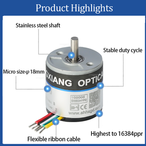 Micro Mini Drehgeber S18 Voll wellen geber 2,5mm NPN TTL Optische 360 Auflösung 360ppr