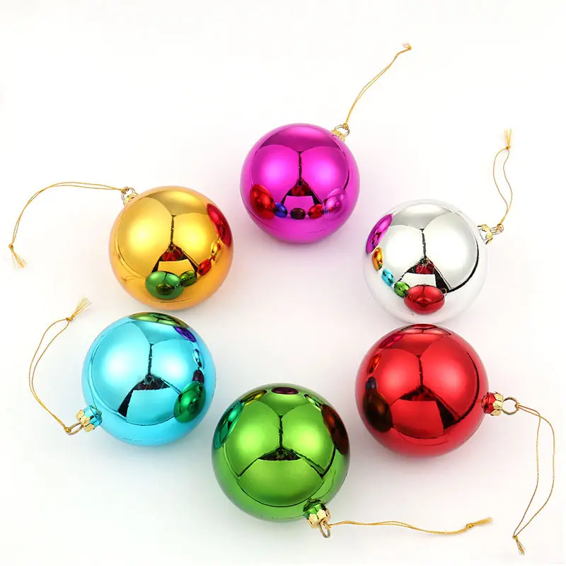 Bolas de Navidad impresas por sublimación, decoración de árbol de Navidad para el hogar, 4/6/8 Cm