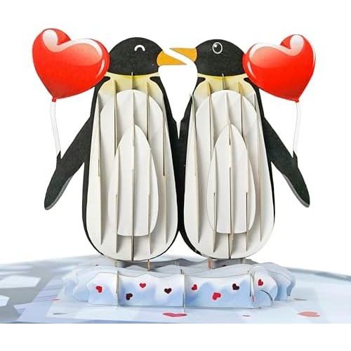 Pareja de pingüinos 6x8 pulgadas