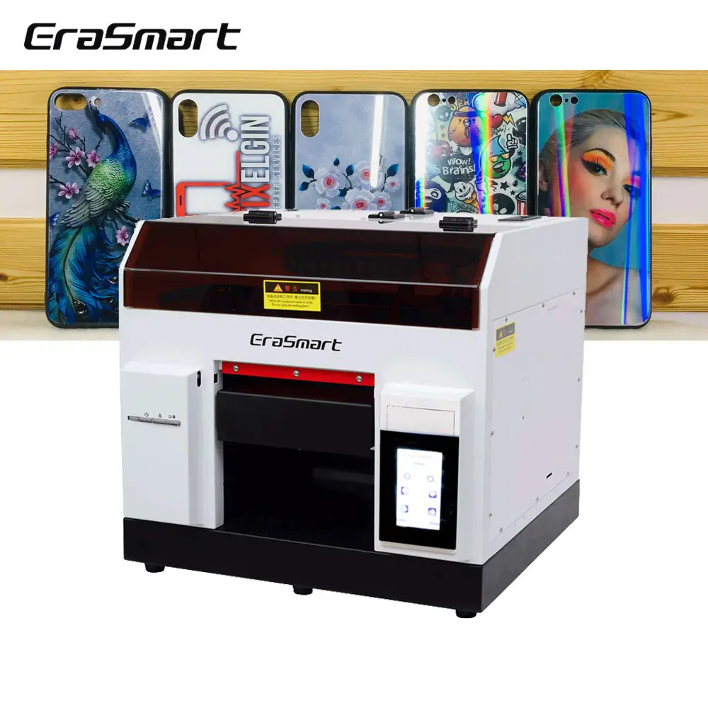 Borrmart-impresora UV de cama plana, máquina de impresión multifuncional para fundas de teléfono y botellas