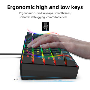 2023 teclado mecanic espanol迷你teclado gamer abs led para android有线机械游戏键盘与60% 布局 - Product Image 4