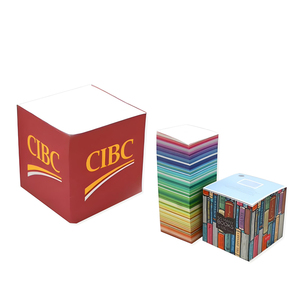 Bloc de notas personalizado promocional con bolígrafo Patrón 3D Pegatinas de papel Índice Rectangular Escritorio Bloc de notas adhesivas Logotipo personalizado - Product Image 1