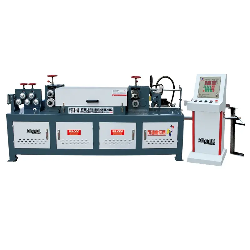 Máquina de alambre recto y cortado, máquina automática de enderezamiento y corte de barras de refuerzo de acero inoxidable