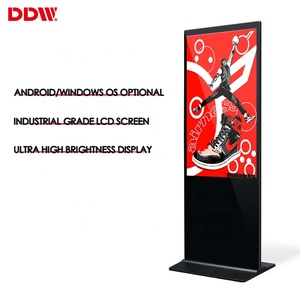 32 43 49 55 65 pollici supporto da pavimento gratuito wifi scheda software android smart touch screen interattivo display chiosco segnaletica digitale - Product Image 3