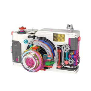Retro Trend DIY Vintage Digital Camera Building Blocks <strong>Toy</strong> Model Small Plastic Particles Scale 1:36 Compatible Gift - Product Image 2