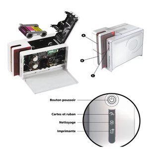Prilis tek/çift taraflı Evolis pripri1. Nesil Model PVC kimlik kartı PVC yazıcı için kullanılan BASKI MAKİNESİ - Product Image 3
