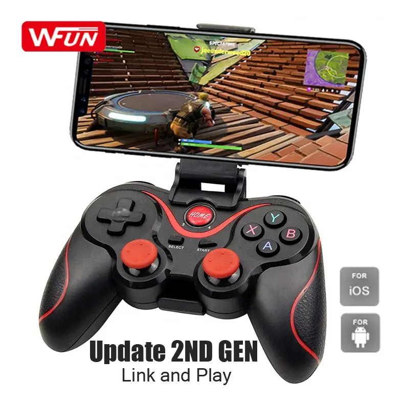 Gamepad Kontroler PUBG 4.0, Pegangan Joystick Pelatuk Ponsel PUBG Nirkabel untuk Ponsel IOS Android