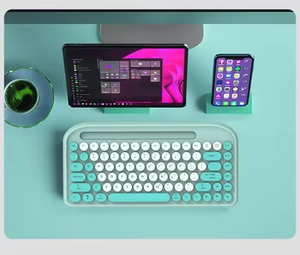 Keywin Venta al por mayor 84-Key Mini Wireless BT Keyboard Portable Keyboard con ranura para iPad Tablet para Windows Android Mac - Product Image 4